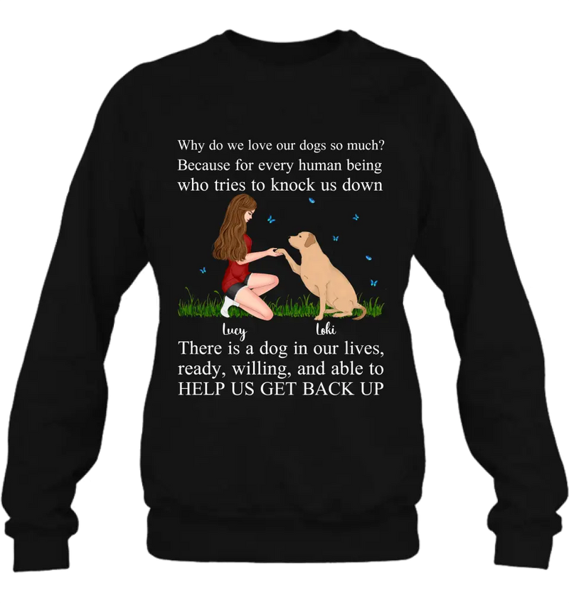 Personalized Dog Mom T-Shirt/Long Sleeve/Sweatshirt/Hoodie - Gift Idea For Dog Owner - Why Do We Love Our Dogs So Much