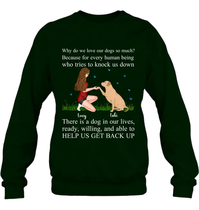 Personalized Dog Mom T-Shirt/Long Sleeve/Sweatshirt/Hoodie - Gift Idea For Dog Owner - Why Do We Love Our Dogs So Much