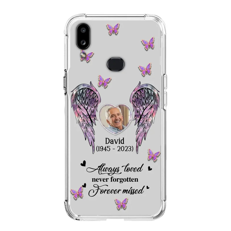 Personalized Memorial Phone Case - Memorial Gift Idea For Family Member - Upload Photo - Case For iPhone/Samsung - Always Loved Never Forgotten Forever Missed