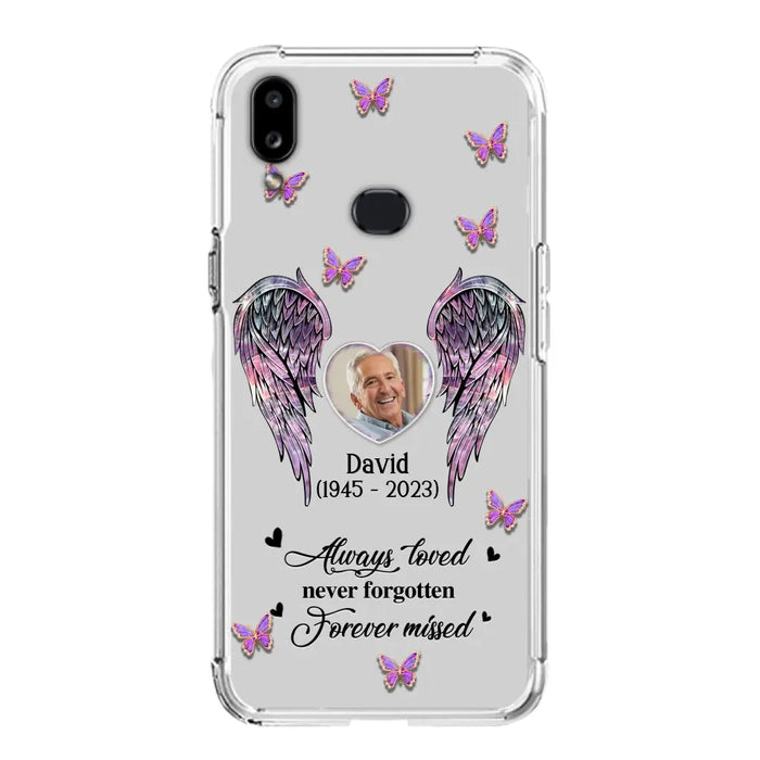 Personalized Memorial Phone Case - Memorial Gift Idea For Family Member - Upload Photo - Case For iPhone/Samsung - Always Loved Never Forgotten Forever Missed