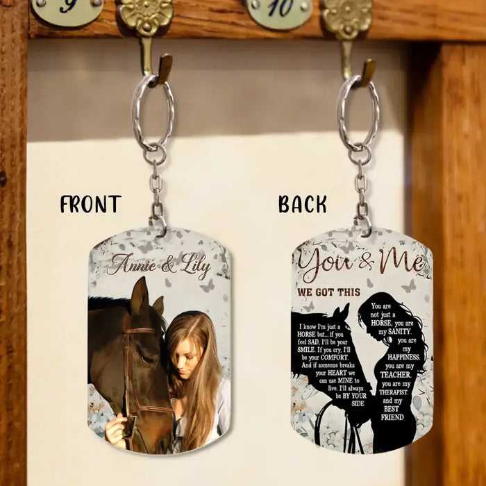 Personalized Memorial Horse Aluminum Keychain - Memorial Gift Idea For Horse Lover - Not Just A Horse
