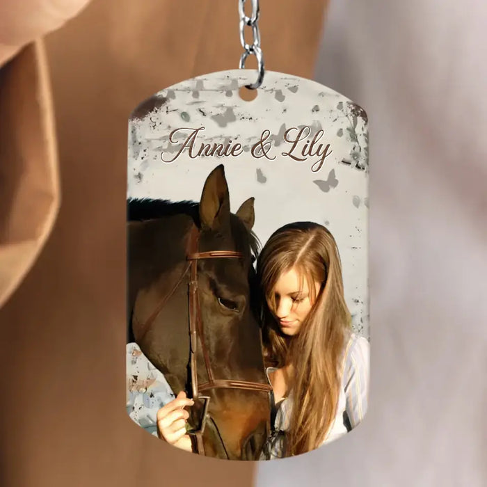 Personalized Memorial Horse Aluminum Keychain - Memorial Gift Idea For Horse Lover - Not Just A Horse