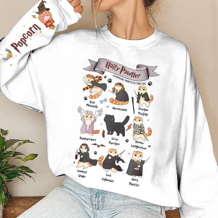 Personalized Cat AOP Sweater - Gift Idea for Cat Lovers