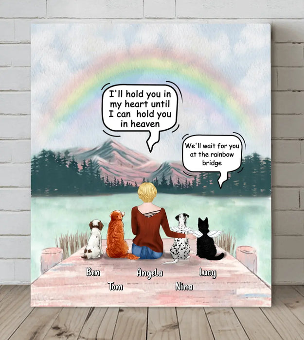 Personalized Memorial Dog Canvas - Up to 4 Dogs - Memorial Gift For Dog Lovers