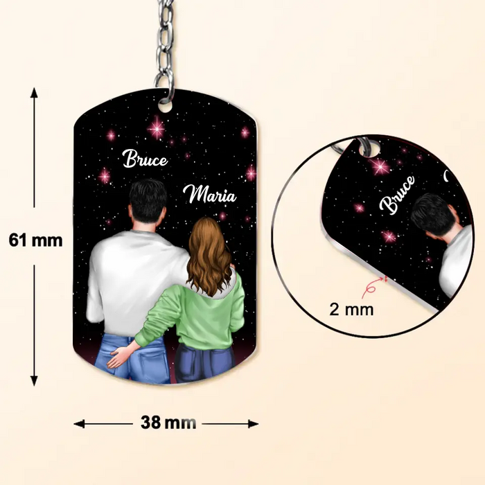 Personalized To My Man Aluminum Keychain - Gift Idea For Him/Husband - When I Tell You I Love You