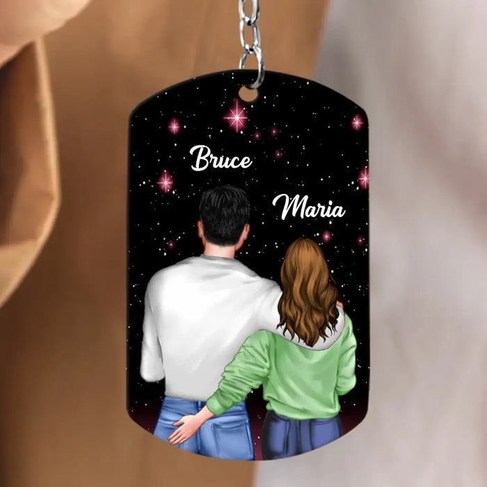 Personalized To My Man Aluminum Keychain - Gift Idea For Him/Husband - When I Tell You I Love You