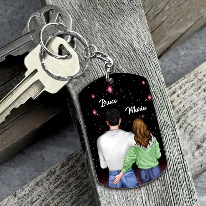 Personalized To My Man Aluminum Keychain - Gift Idea For Him/Husband - When I Tell You I Love You