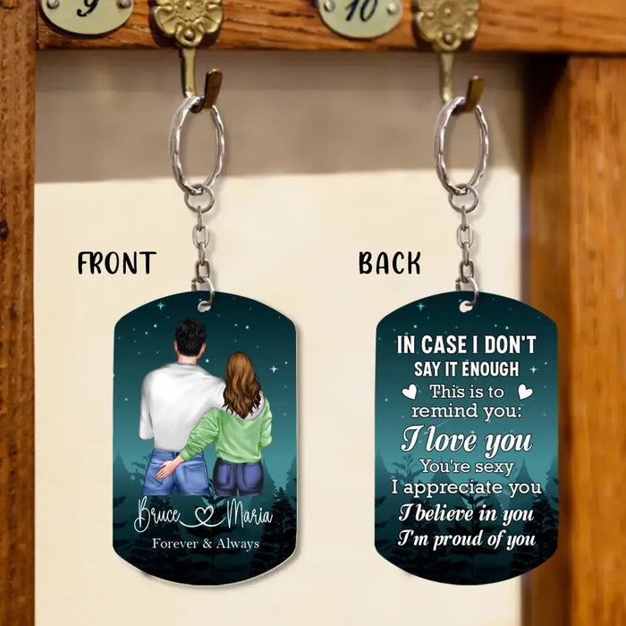 Personalized Couple Aluminum Keychain - Gift Idea For Couple/Him/Her/Wife - I Appreciate You