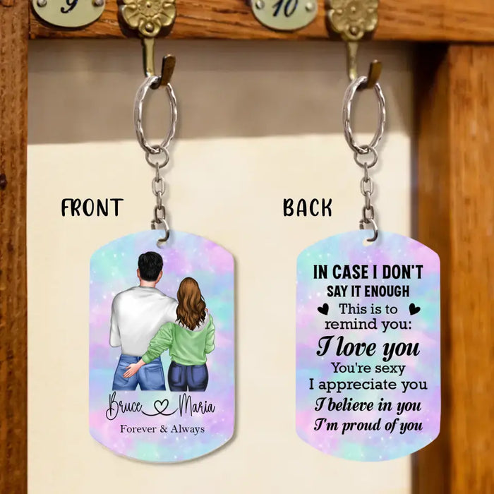 Personalized Couple Aluminum Keychain - Gift Idea For Couple/Him/Her/Wife - This Is To Remind You I Love You