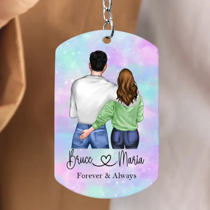 Personalized Couple Aluminum Keychain - Gift Idea For Couple/Him/Her/Wife - This Is To Remind You I Love You