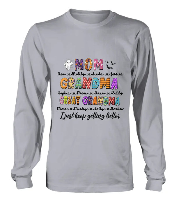 Personalized Halloween Shirt/Hoodie - Gift Idea For Halloween - Up to 15 Kids - Great Grandma