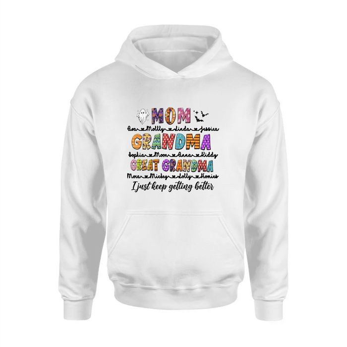 Personalized Halloween Shirt/Hoodie - Gift Idea For Halloween - Up to 15 Kids - Great Grandma