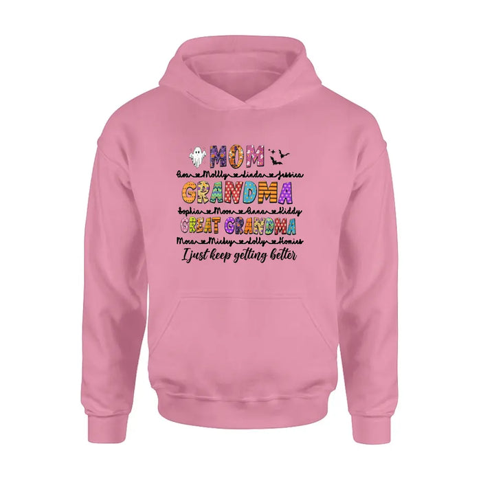 Personalized Halloween Shirt/Hoodie - Gift Idea For Halloween - Up to 15 Kids - Great Grandma