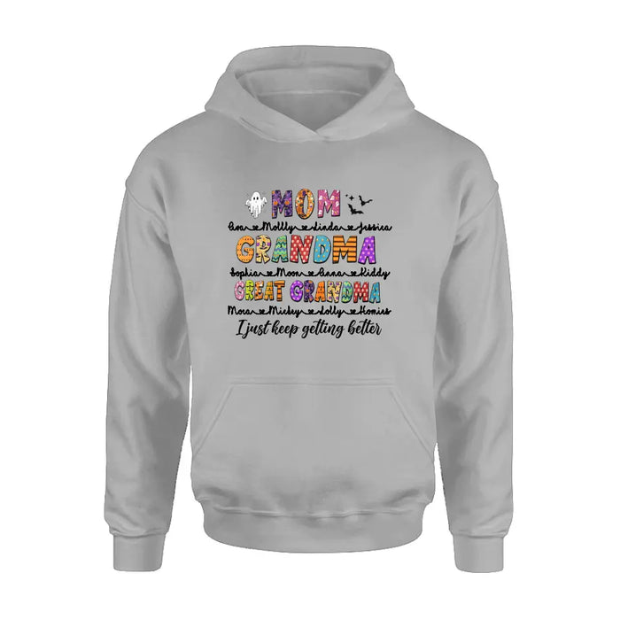 Personalized Halloween Shirt/Hoodie - Gift Idea For Halloween - Up to 15 Kids - Great Grandma
