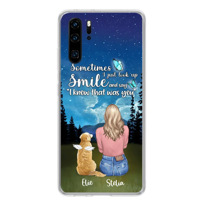 Personalized Lost Pet Mom Phone Case - Girl With Up to 4 Pets - Phone Case For Xiaomi, Huawei and Oppo - PU2YLV