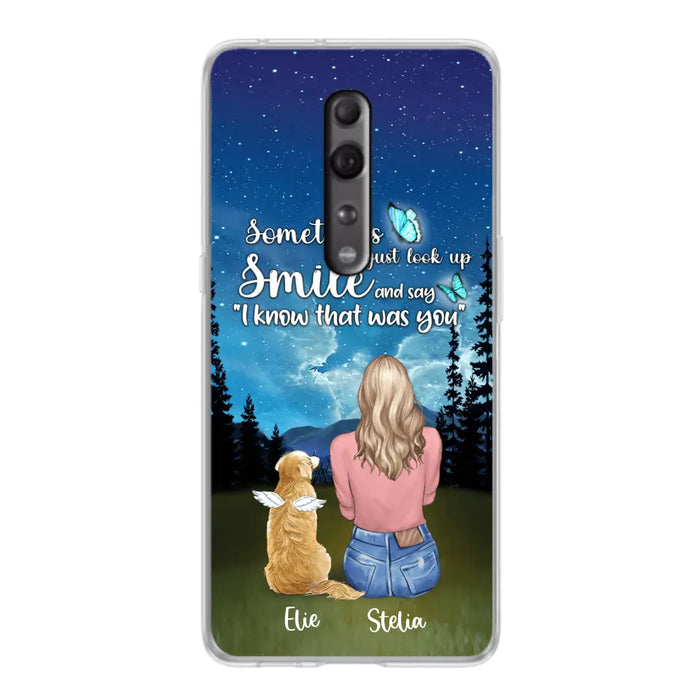 Personalized Lost Pet Mom Phone Case - Girl With Up to 4 Pets - Phone Case For Xiaomi, Huawei and Oppo - PU2YLV