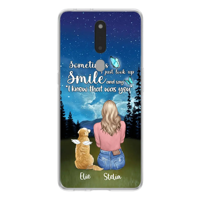 Personalized Lost Pet Mom Phone Case - Girl With Up to 4 Pets - Phone Case For Xiaomi, Huawei and Oppo - PU2YLV