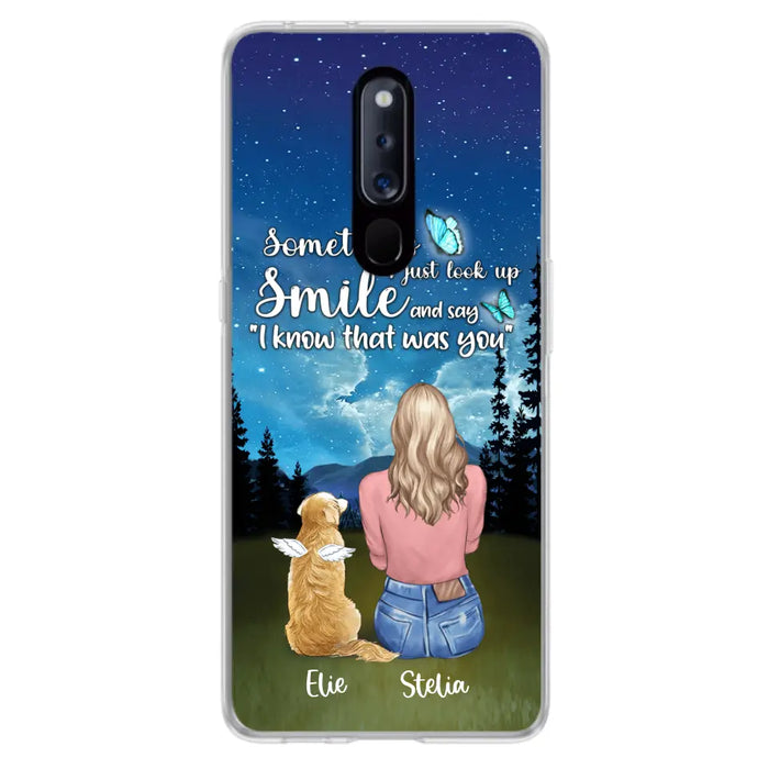Personalized Lost Pet Mom Phone Case - Girl With Up to 4 Pets - Phone Case For Xiaomi, Huawei and Oppo - PU2YLV