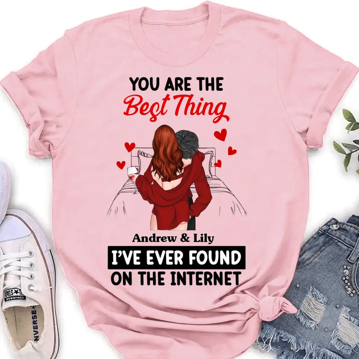 Personalized Couple Shirt/Hoodie - Gift Idea For Husband From Wife/Couple Gift/Valentine's Day - You Are The Best Thing