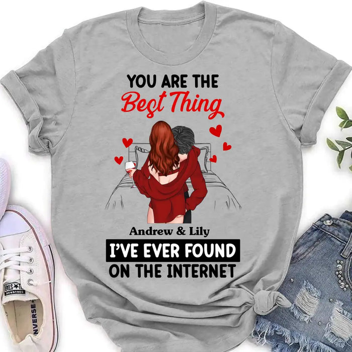Personalized Couple Shirt/Hoodie - Gift Idea For Husband From Wife/Couple Gift/Valentine's Day - You Are The Best Thing