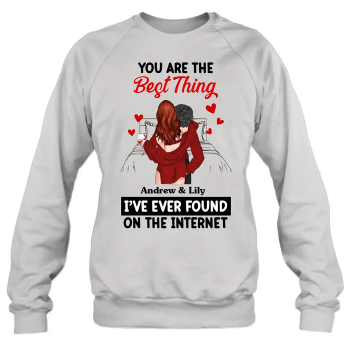 Personalized Couple Shirt/Hoodie - Gift Idea For Husband From Wife/Couple Gift/Valentine's Day - You Are The Best Thing