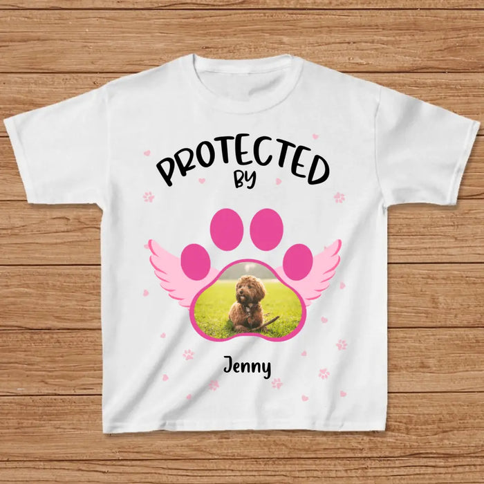 Personalized Dog Photo Kid T-Shirt - Up to 4 Dogs - Best Gift Idea For Baby/Dog Owners - Protected By