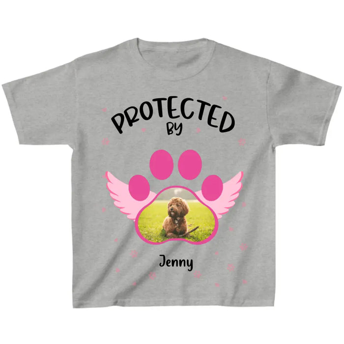 Personalized Dog Photo Kid T-Shirt - Up to 4 Dogs - Best Gift Idea For Baby/Dog Owners - Protected By