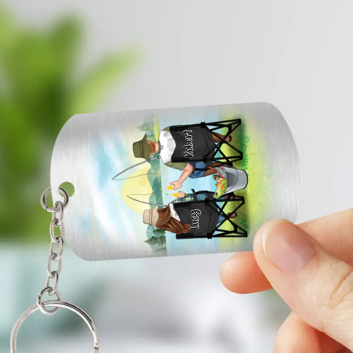 Personalized Fishing Couple Aluminum Keychain - Gift Idea For Couple/Fishing Lovers - You Are The Greatest Catch Of My Life