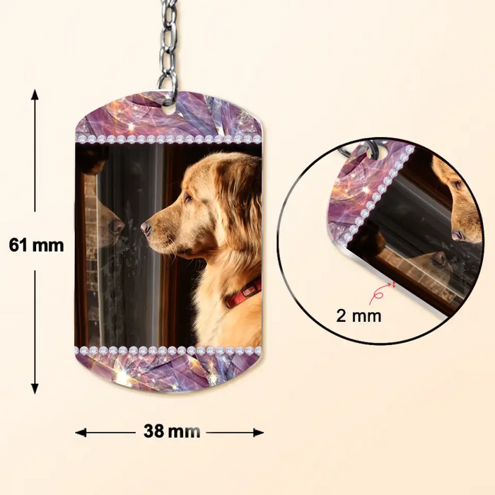 Personalized Pet Aluminum Keychain - Upload Photo - Gift Idea For Dog/Cat Lovers - Don't Drink And Drive