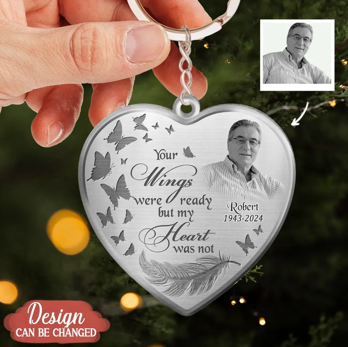 Personalized Photo Heart Acrylic Keychain - Memorial Gift Idea For Pet Lover - If Love Could Have Saved You, You Would Have Lived Forever