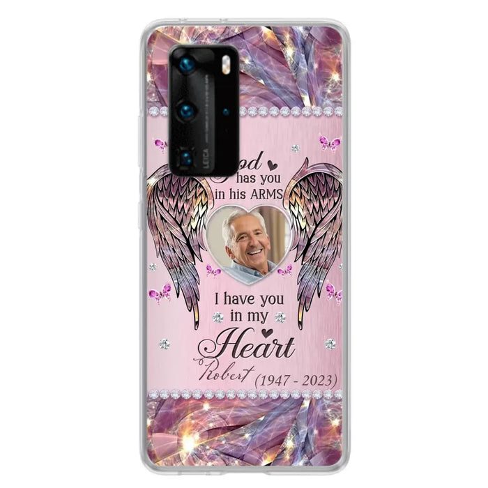 Custom Personalized Memorial Phone Case - Memorial Gift Idea For Family - Case For Oppo/Xiaomi/Huawei - God Has You In His Arms