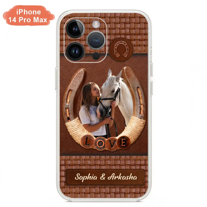 Personalized Horse Phone Case - Upload Photo - Gift Idea Horse Lover - Case For iPhone And Samsung