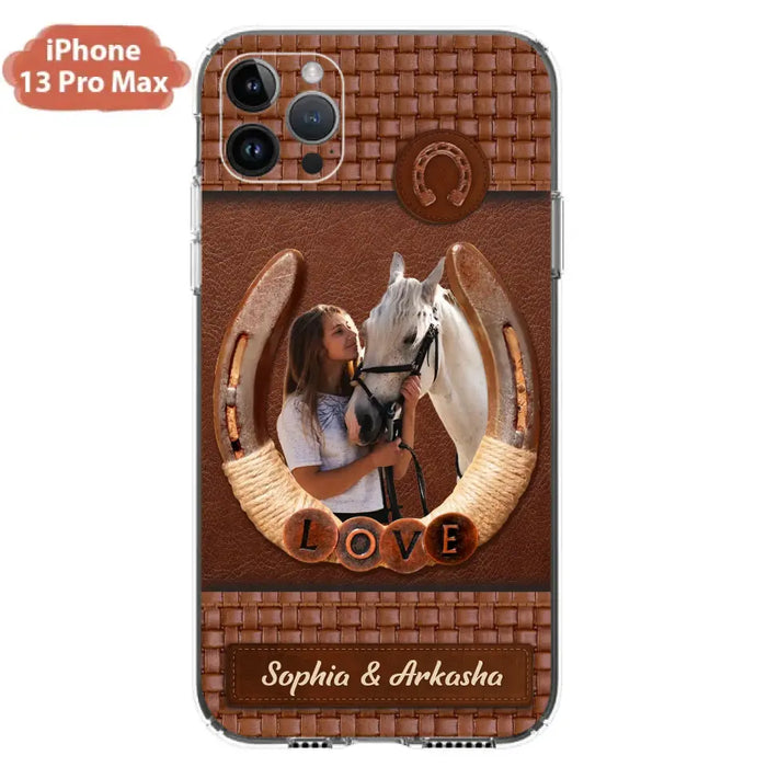 Personalized Horse Phone Case - Upload Photo - Gift Idea Horse Lover - Case For iPhone And Samsung