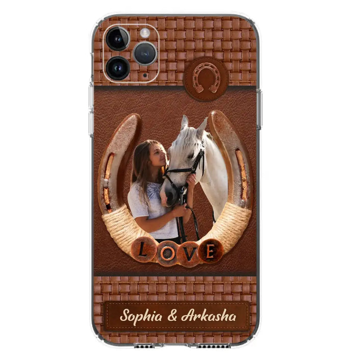 Personalized Horse Phone Case - Upload Photo - Gift Idea Horse Lover - Case For iPhone And Samsung