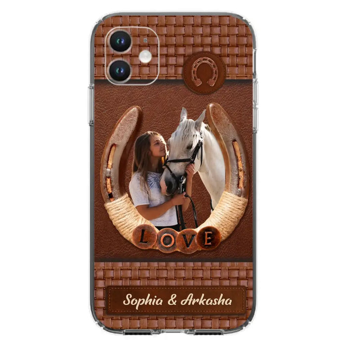 Personalized Horse Phone Case - Upload Photo - Gift Idea Horse Lover - Case For iPhone And Samsung