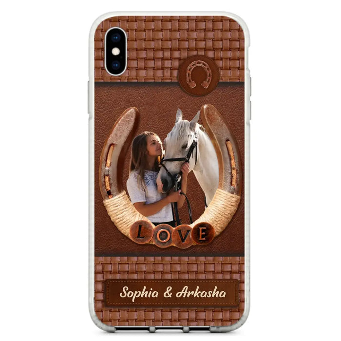 Personalized Horse Phone Case - Upload Photo - Gift Idea Horse Lover - Case For iPhone And Samsung