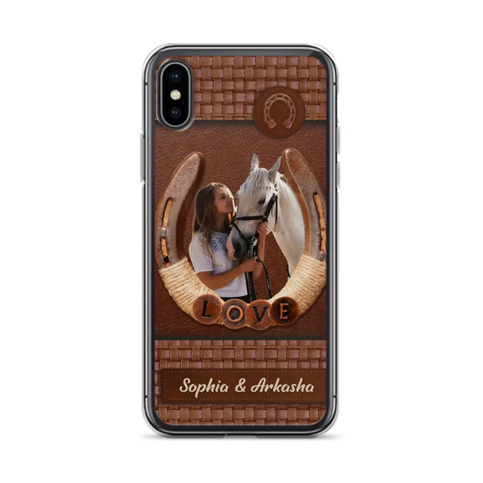 Personalized Horse Phone Case - Upload Photo - Gift Idea Horse Lover - Case For iPhone And Samsung