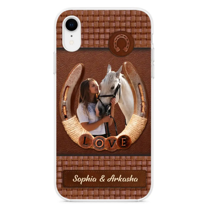 Personalized Horse Phone Case - Upload Photo - Gift Idea Horse Lover - Case For iPhone And Samsung