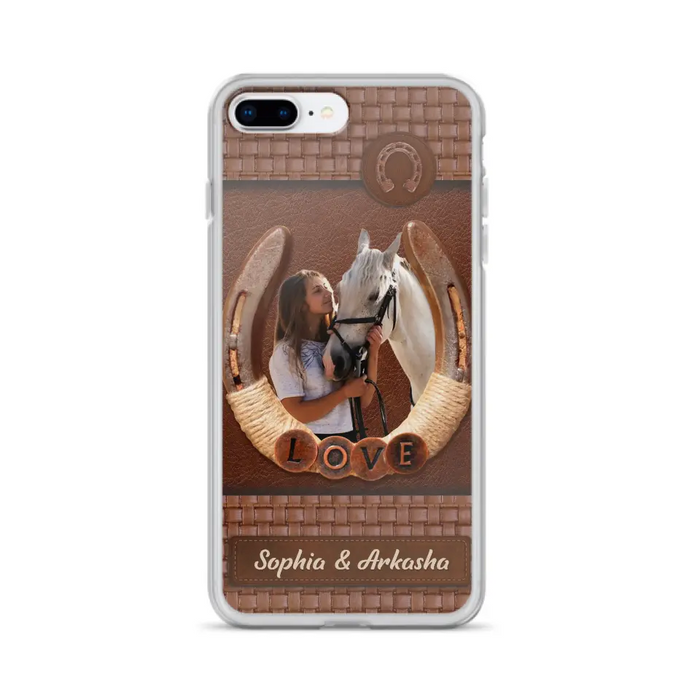 Personalized Horse Phone Case - Upload Photo - Gift Idea Horse Lover - Case For iPhone And Samsung