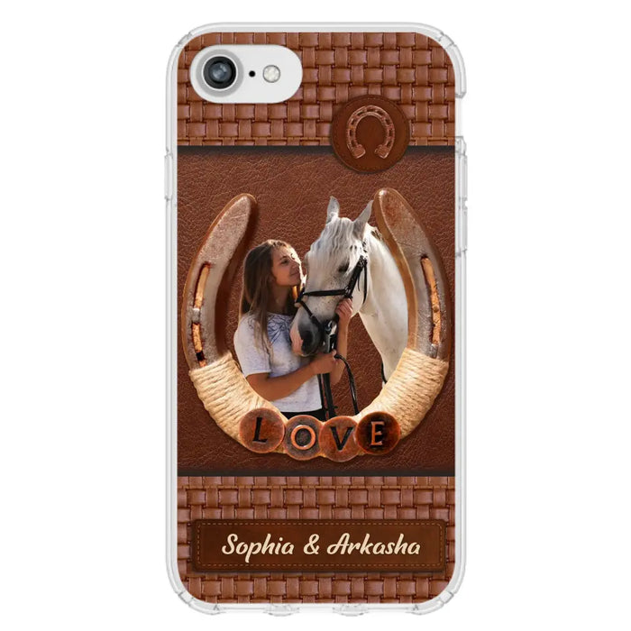 Personalized Horse Phone Case - Upload Photo - Gift Idea Horse Lover - Case For iPhone And Samsung