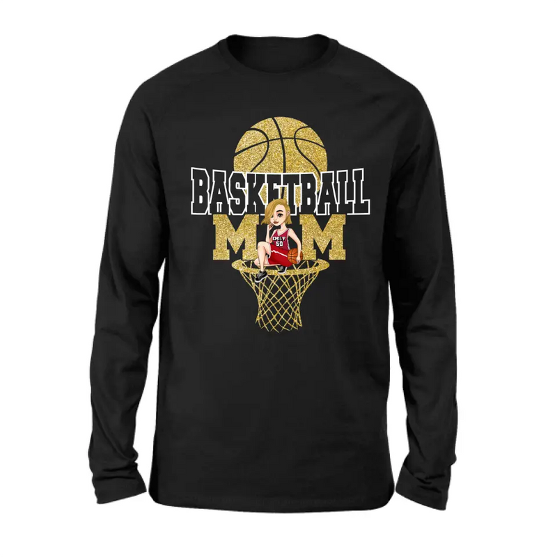 Personalized Basketball Mom Shirt/Hoodie - Gift Idea For Mom/Basketball Lover