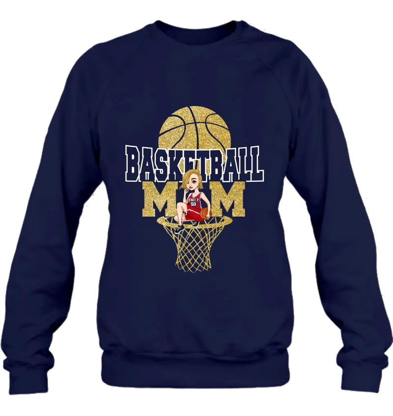 Personalized Basketball Mom Shirt/Hoodie - Gift Idea For Mom/Basketball Lover