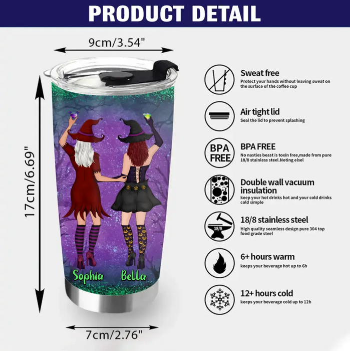 Personalized Witch Besties Tumbler - Gift Idea For Witch Lovers/Friends - Best Witches