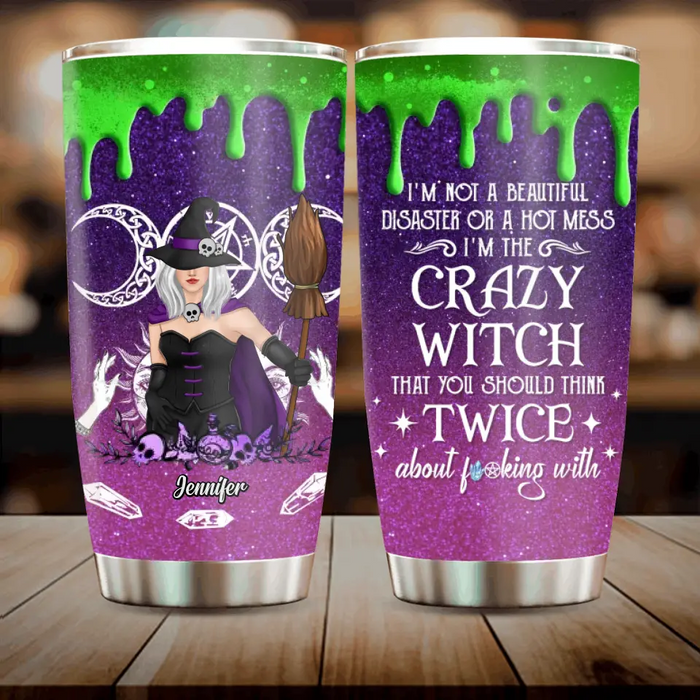 Personalized Witch Tumbler - Gift Idea For Halloween/Witch Lovers - You Should Think Twice About Fucking With