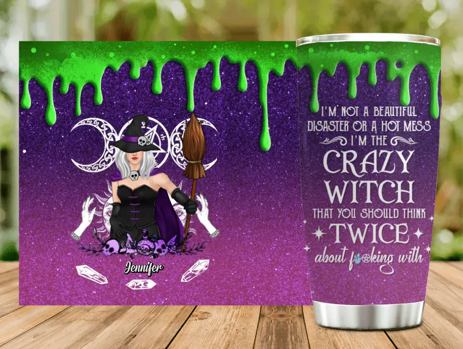 Personalized Witch Tumbler - Gift Idea For Halloween/Witch Lovers - You Should Think Twice About Fucking With