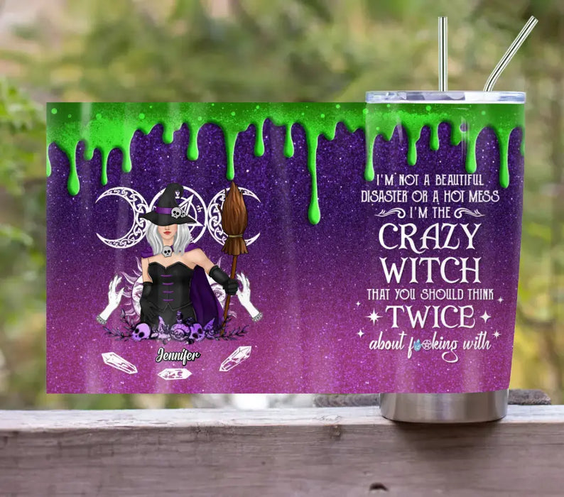 Personalized Witch Tumbler - Gift Idea For Halloween/Witch Lovers - You Should Think Twice About Fucking With