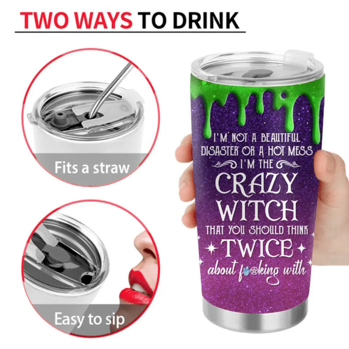 Personalized Witch Tumbler - Gift Idea For Halloween/Witch Lovers - You Should Think Twice About Fucking With