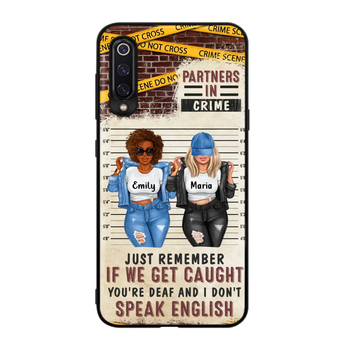Personalized Bestie Phone Case - Gift Idea For Bestie/Sister - Up to 3 Girls - Partners In Crime - Case For Oppo/Xiaomi/Huawei