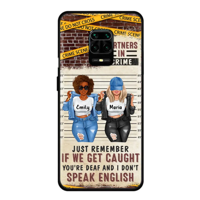 Personalized Bestie Phone Case - Gift Idea For Bestie/Sister - Up to 3 Girls - Partners In Crime - Case For Oppo/Xiaomi/Huawei