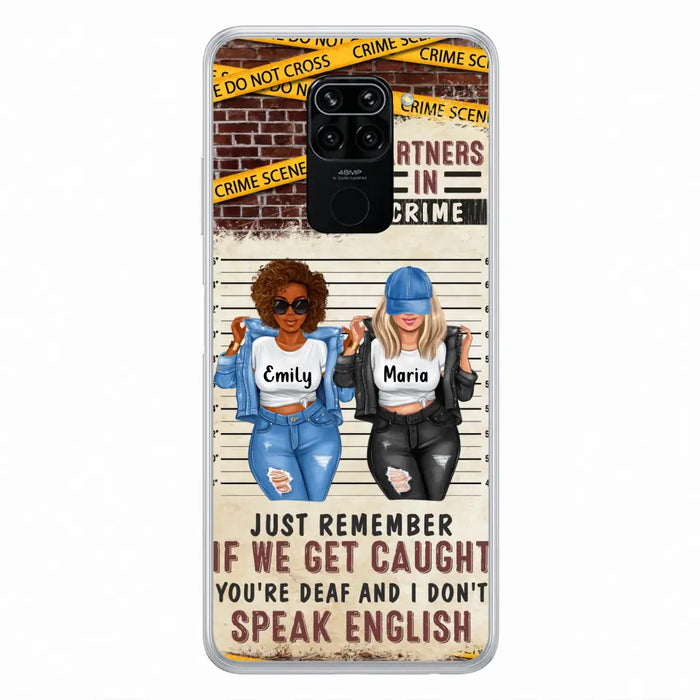 Personalized Bestie Phone Case - Gift Idea For Bestie/Sister - Up to 3 Girls - Partners In Crime - Case For Oppo/Xiaomi/Huawei